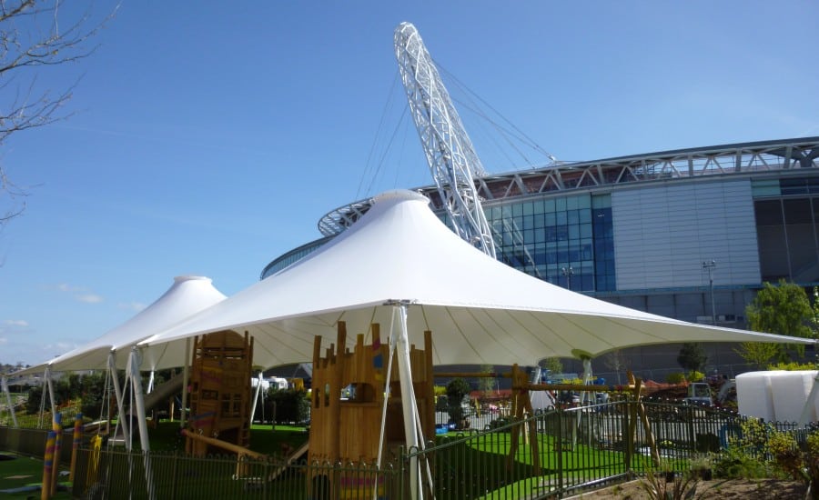 Shaded play canopy 