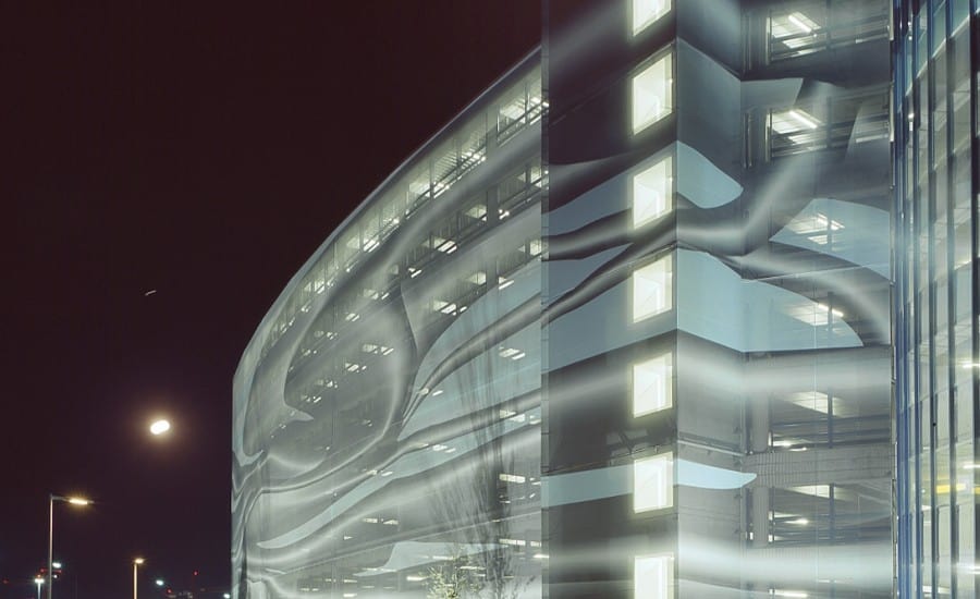 Creative facade cladding on building