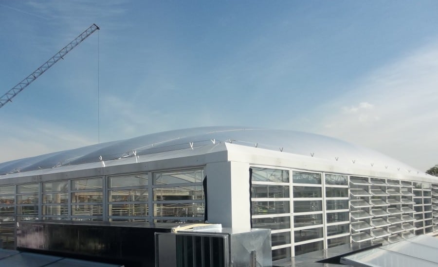 ETFE roof over The London Oratory School 