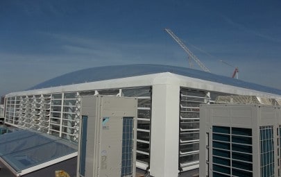 ETFE cushion roof over school courtyard