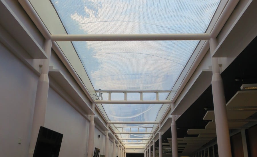 ETFE air filled roof system