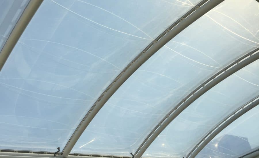 Atrium roof covering