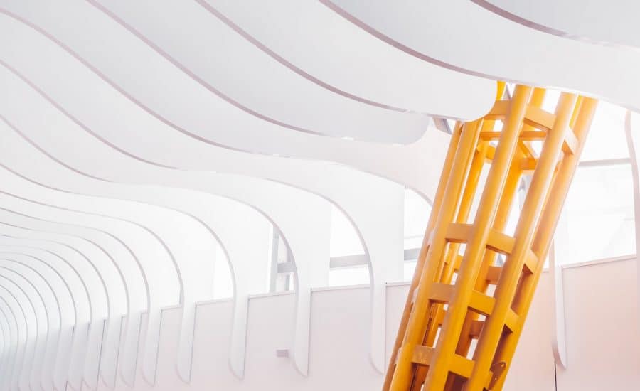 Architectural fabric fins