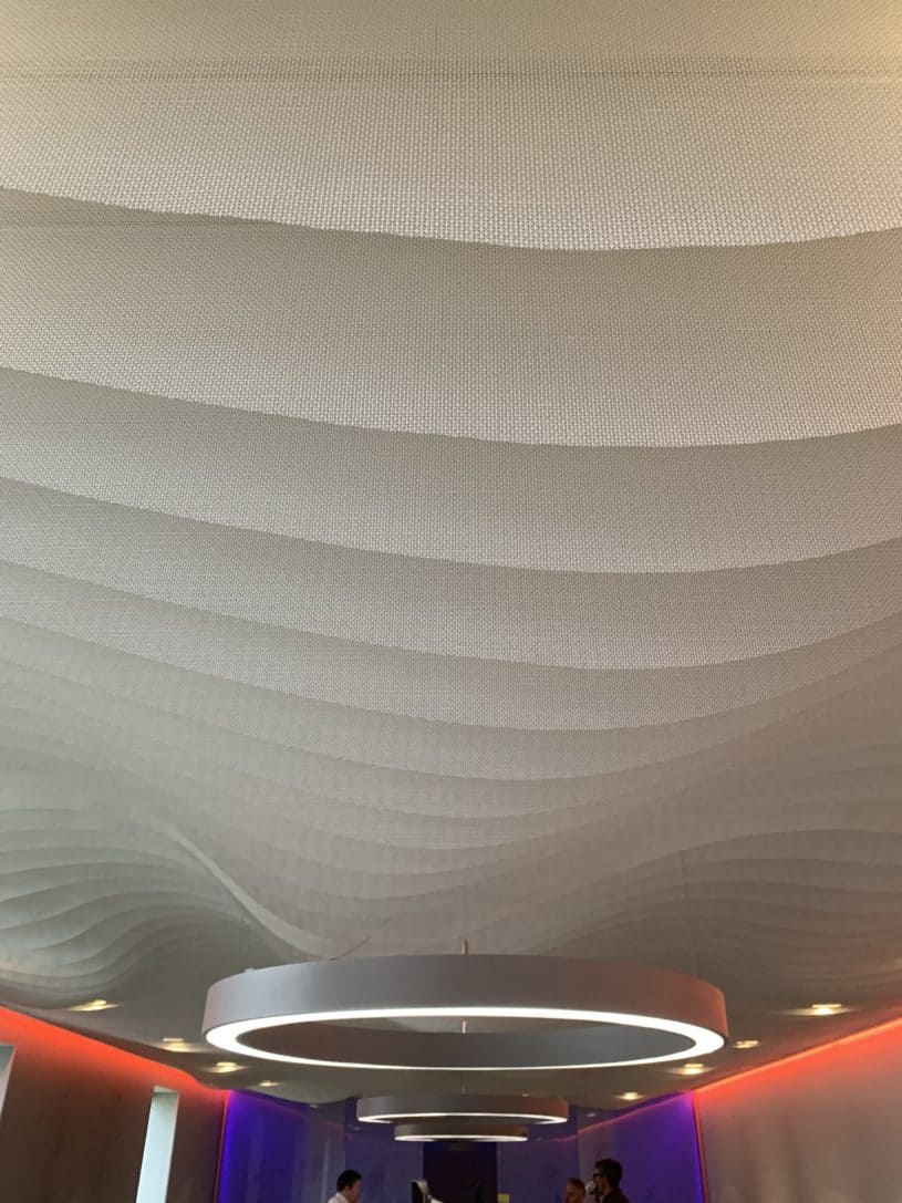 Curved fabric ceiling Architen Landrell