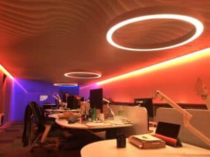 Tensile fabric panels