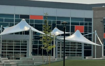 Tensile fabric canopy