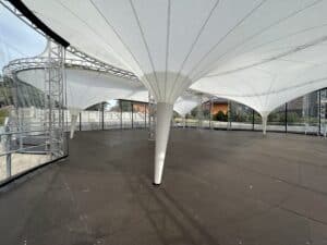 Fabric canopy pavilion