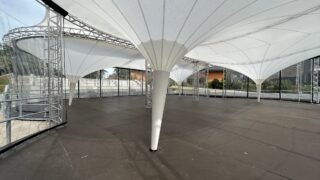 Fabric canopy pavilion