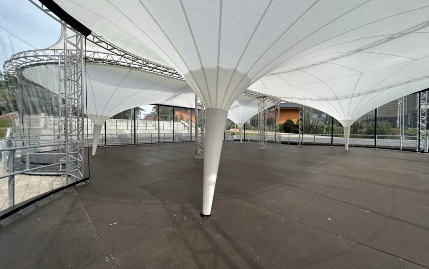 Fabric canopy pavilion