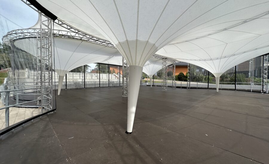 Fabric canopy pavilion