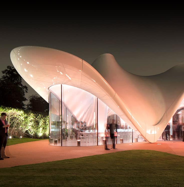 The Serpentine Sackler Gallery Tensile Fabric Structure by Architen Landrell
