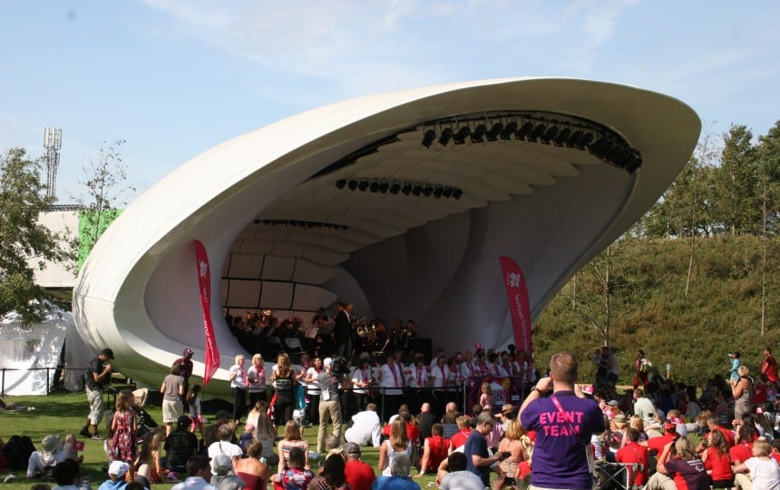 Fabric stage system