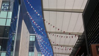 Tenara canopy over a shopping centre