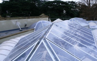 Single layer ETFE panels at listed building