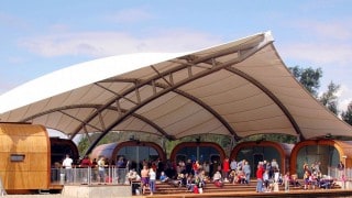 PTFE seating canopy