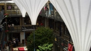 Inverted Cones made of Tenara – Kingly Court, London