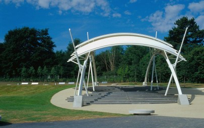 Amphitheatre canopy in park