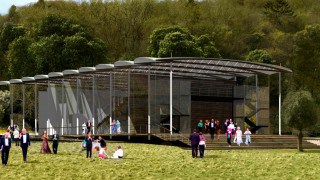 Garsington opera renders for temporary fabric structure