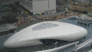 chanel pavillion fabric structure for temporary event use