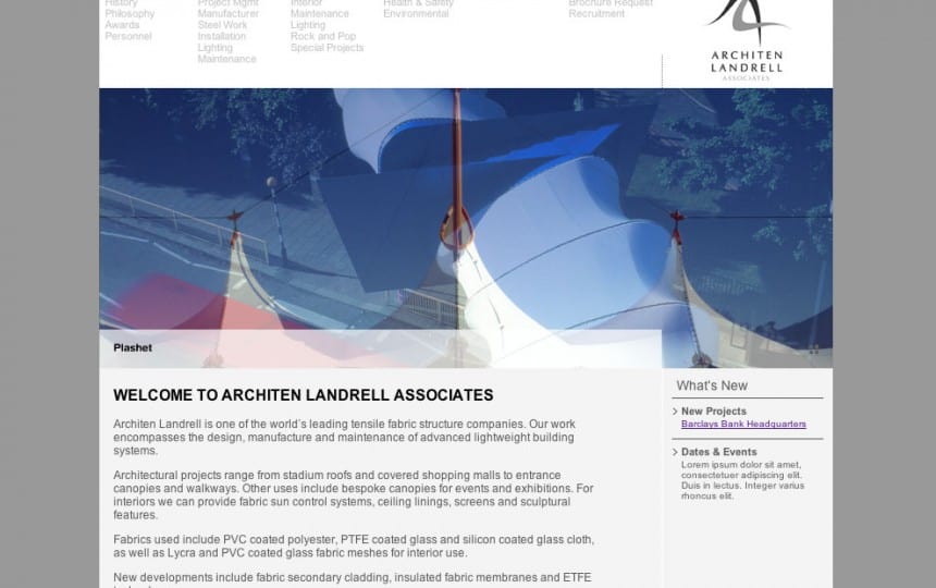 Architen Landrell Old website