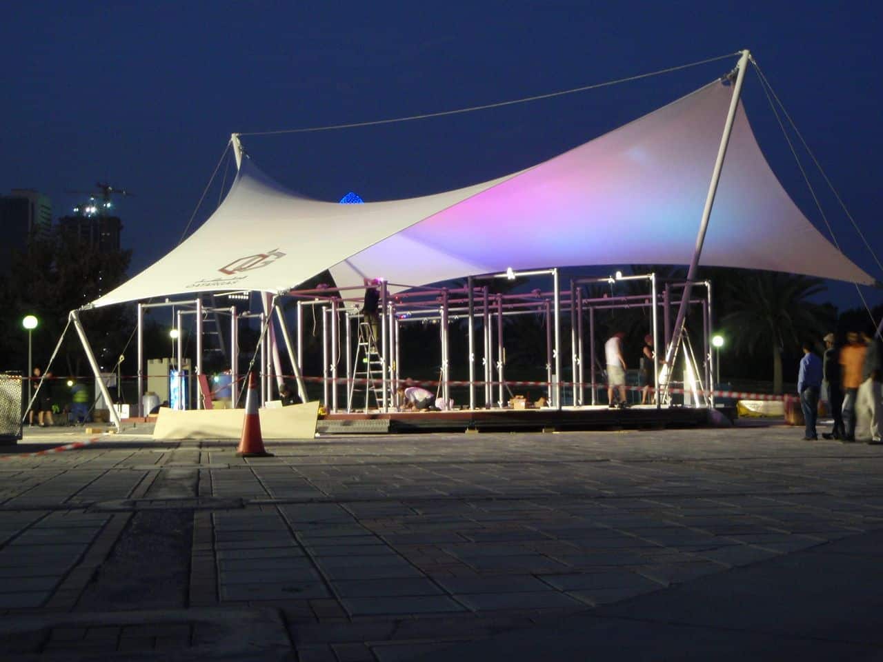 Qatar Gas Exhibition Canopy Architen Landrell