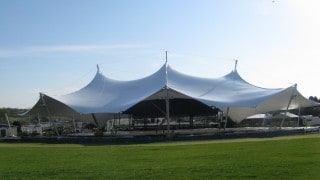 PVC coated polyester fabric structure