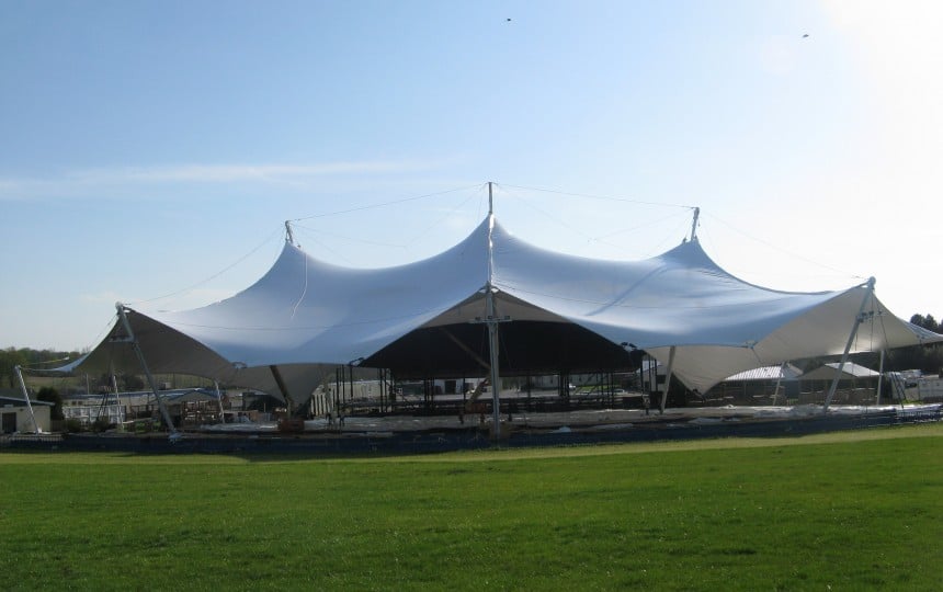PVC coated polyester fabric structure